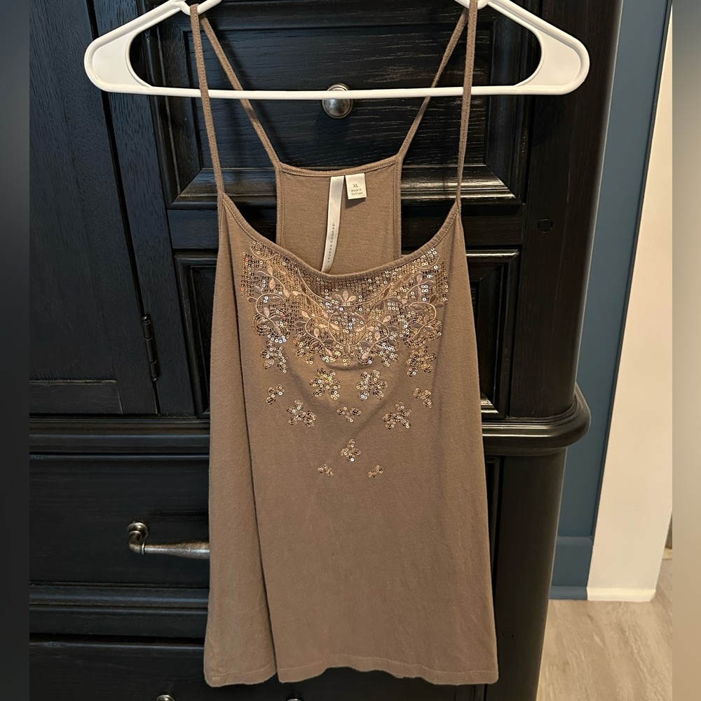 Lauren Conrad sequin tank, size XL